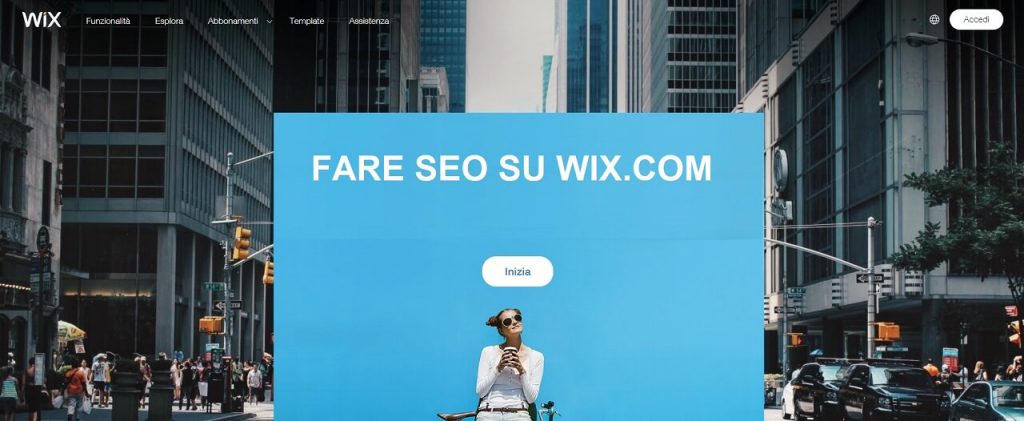 Fare SEO su Wix.com nel 2019