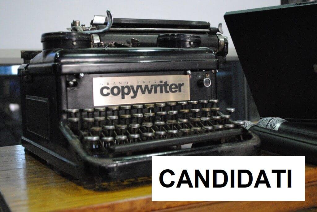 Candidati al lavoro come figura esterna di copywriter