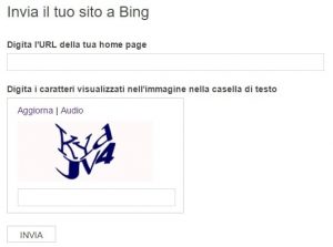Come inviare un nuovo URL a Bing e Yahoo Search